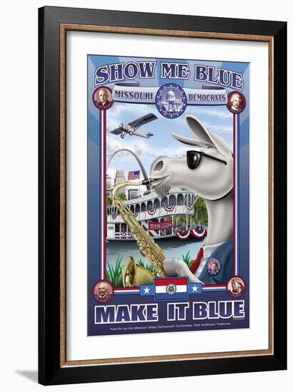 Show Me Blue, Missouri-Richard Kelly-Framed Art Print