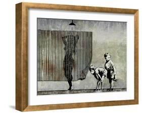 Shower Peepers-Banksy-Framed Giclee Print