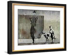 Shower Peepers-Banksy-Framed Giclee Print