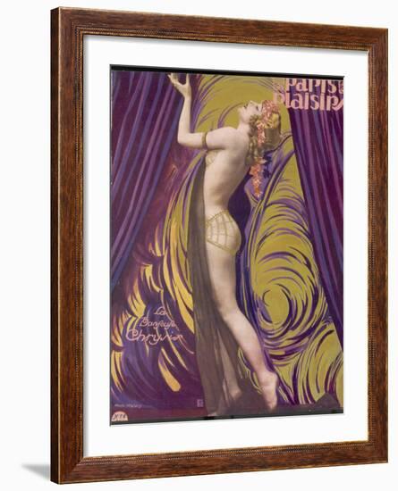 Showgirl and Dancer Chrysis, on a Beautiful Front Cover Design-null-Framed Photographic Print