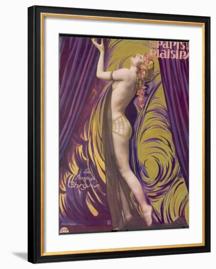 Showgirl and Dancer Chrysis, on a Beautiful Front Cover Design-null-Framed Photographic Print