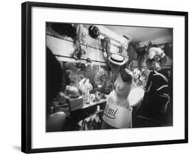 Showgirls Dressing Backstage for Show at the Lido Club-Gjon Mili-Framed Photographic Print