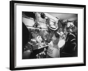 Showgirls Dressing Backstage for Show at the Lido Club-Gjon Mili-Framed Photographic Print
