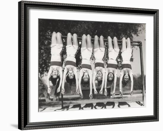 Showgirls Hanging from Monkey Bars-Everett Collection-Framed Photographic Print