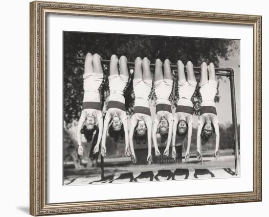 Showgirls Hanging from Monkey Bars-Everett Collection-Framed Photographic Print