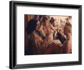 Showgirls Playing Chess Between Shows at Latin Quarter Nightclub-Gordon Parks-Framed Photographic Print