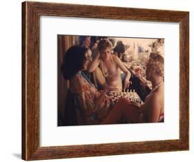 Showgirls Playing Chess Between Shows at Latin Quarter Nightclub-Gordon Parks-Framed Photographic Print