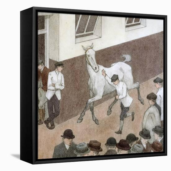 Showing the Paces, Aldridge's-Robert Bevan-Framed Premier Image Canvas