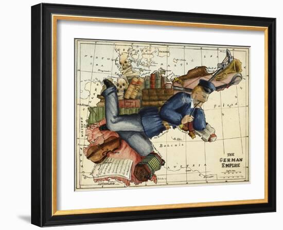 Shows the German Empire As a Young Man Lounging Across Europe.-Lilian Lancaster-Framed Giclee Print