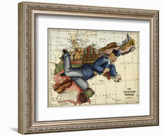 Shows the German Empire As a Young Man Lounging Across Europe.-Lilian Lancaster-Framed Giclee Print