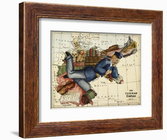 Shows the German Empire As a Young Man Lounging Across Europe.-Lilian Lancaster-Framed Giclee Print