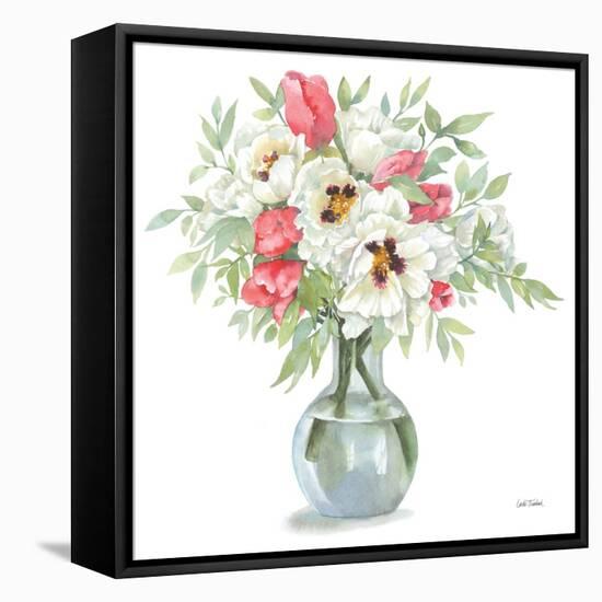 Showy Blooms-Leslie Trimbach-Framed Stretched Canvas