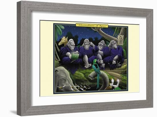 Shrewdness of Apes-Richard Kelly-Framed Art Print