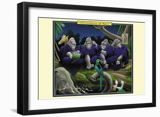 Shrewdness of Apes-Richard Kelly-Framed Art Print