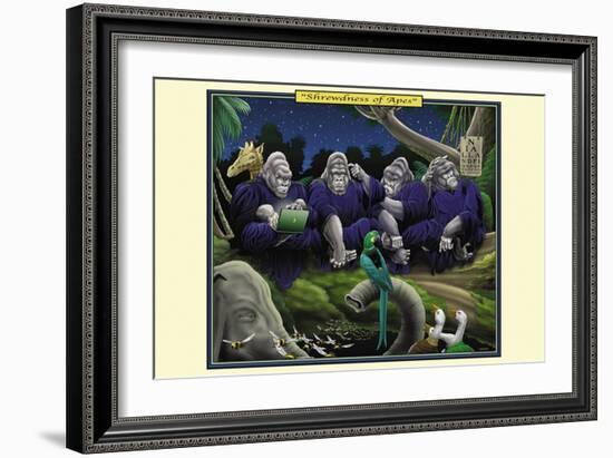 Shrewdness of Apes-Richard Kelly-Framed Art Print