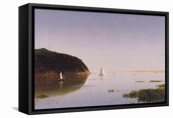 Shrewsbury River, New Jersey, 1859-John Frederick Kensett-Framed Premier Image Canvas