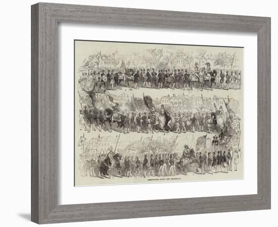 Shrewsbury Show, the Procession-null-Framed Giclee Print