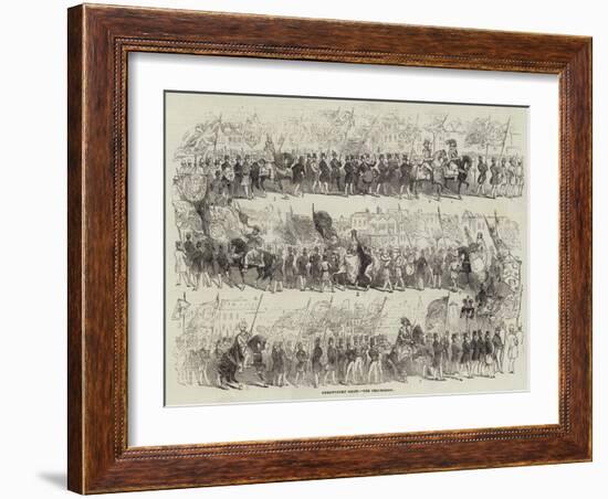 Shrewsbury Show, the Procession-null-Framed Giclee Print