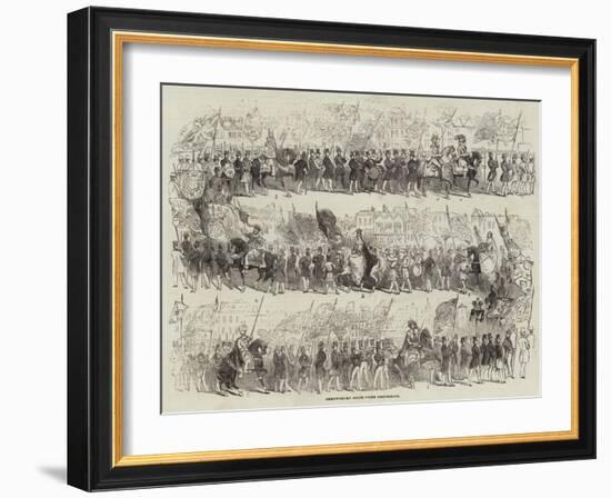 Shrewsbury Show, the Procession-null-Framed Giclee Print