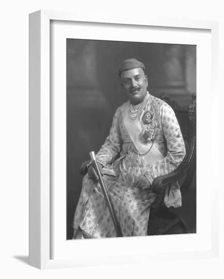 Shrimant Maharaja Sir Sayajirao III Gaekwad-James Lafayette-Framed Giclee Print