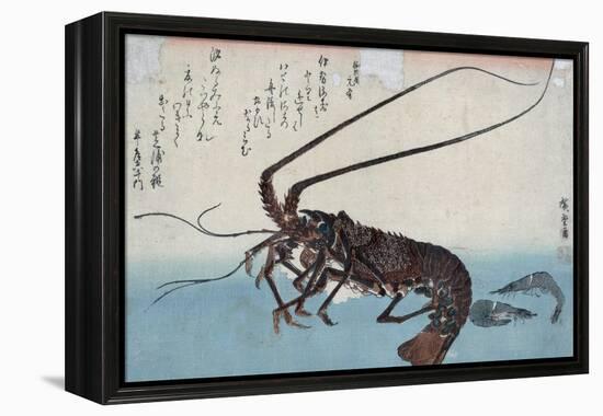 Shrimp and Lobster-Ando Hiroshige-Framed Premier Image Canvas