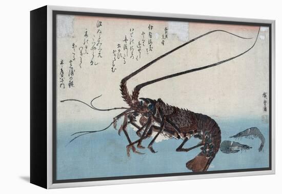 Shrimp and Lobster-Ando Hiroshige-Framed Premier Image Canvas