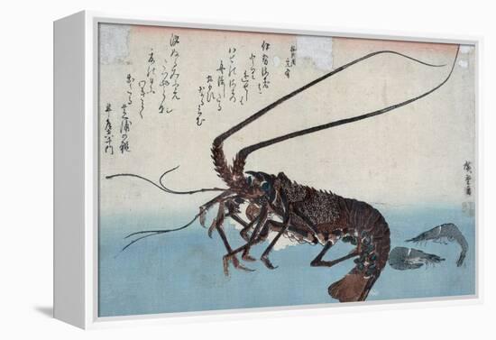 Shrimp and Lobster-Ando Hiroshige-Framed Premier Image Canvas