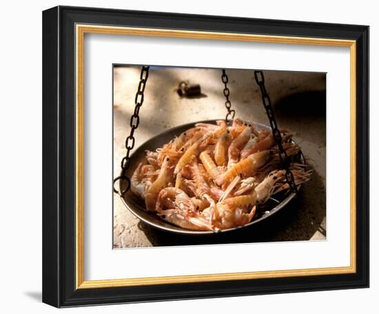 Shrimp at Open Fish Market, Sibenik, Croatia-Connie Bransilver-Framed Photographic Print