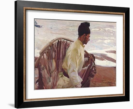 Shrimp Fisherman, Valencia; Pescador De Quisquillas, Valencia, 1908-Joaquin Sorolla y Bastida-Framed Giclee Print