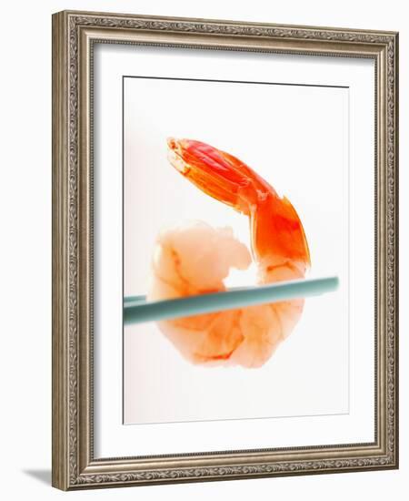 Shrimp on Chopsticks-null-Framed Photographic Print