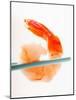 Shrimp on Chopsticks-null-Mounted Photographic Print