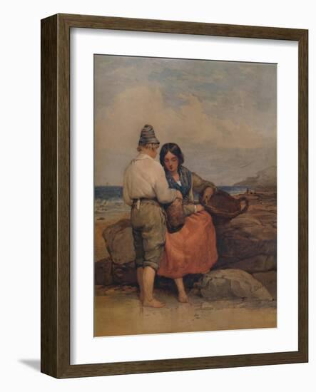 'Shrimpers', 19th century, (1935)-Edward Duncan-Framed Giclee Print