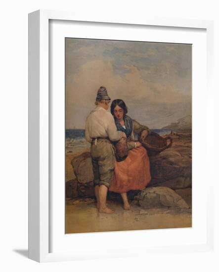 'Shrimpers', 19th century, (1935)-Edward Duncan-Framed Giclee Print