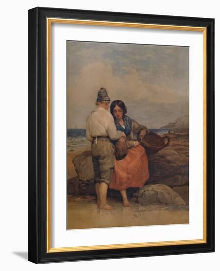 'Shrimpers', 19th century, (1935)-Edward Duncan-Framed Giclee Print