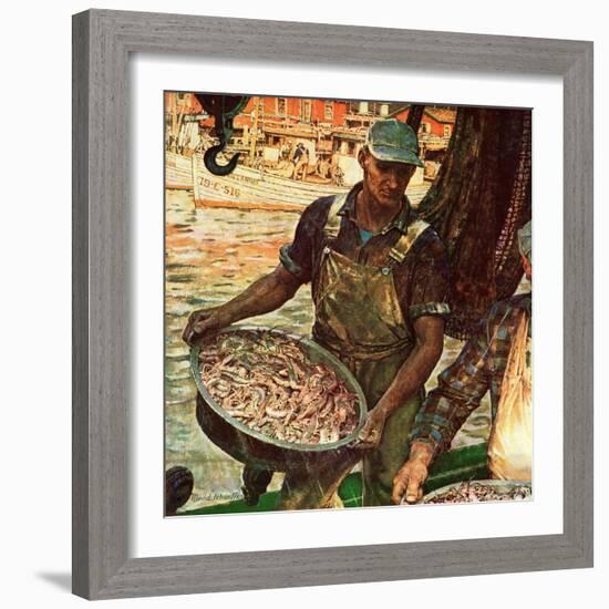 "Shrimpers," October 25, 1947-Mead Schaeffer-Framed Giclee Print