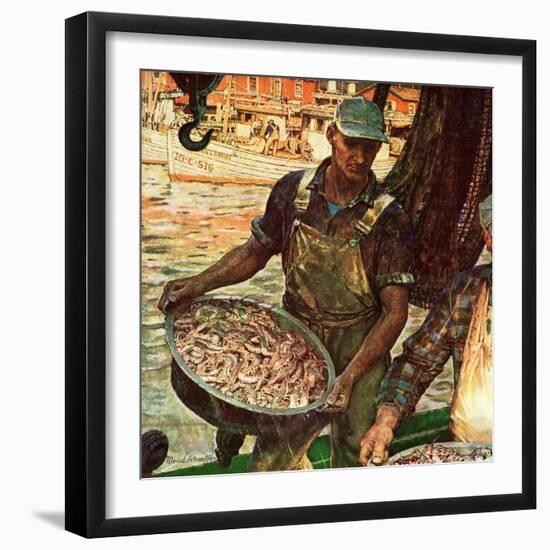 "Shrimpers," October 25, 1947-Mead Schaeffer-Framed Giclee Print