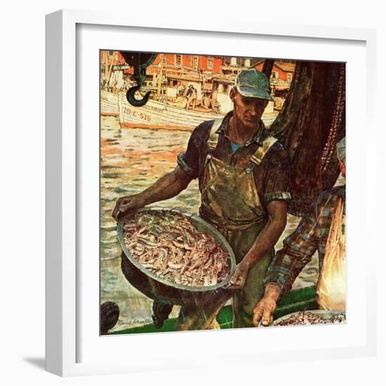 "Shrimpers," October 25, 1947-Mead Schaeffer-Framed Giclee Print