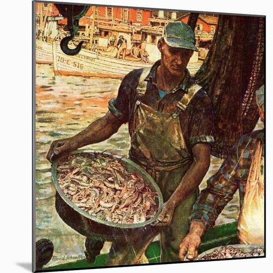 "Shrimpers," October 25, 1947-Mead Schaeffer-Mounted Giclee Print