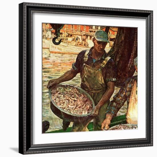 "Shrimpers," October 25, 1947-Mead Schaeffer-Framed Giclee Print