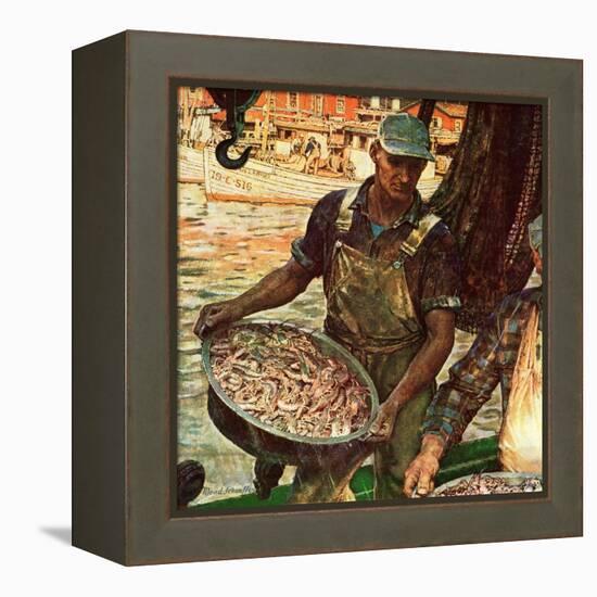 "Shrimpers," October 25, 1947-Mead Schaeffer-Framed Premier Image Canvas