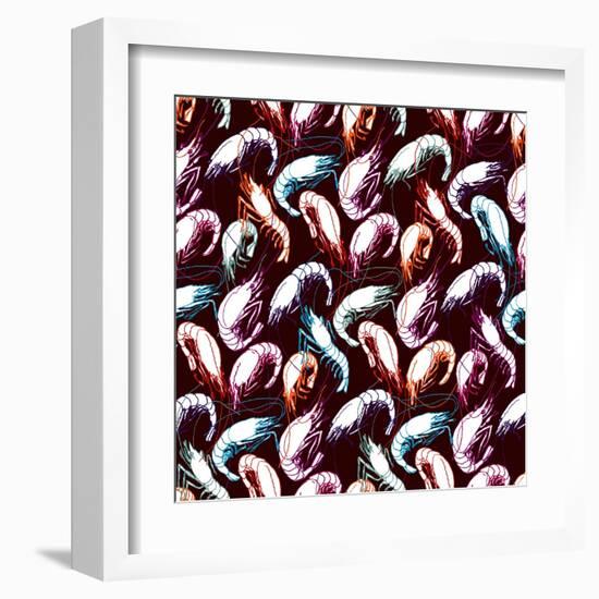 Shrimps-meganeura-Framed Art Print