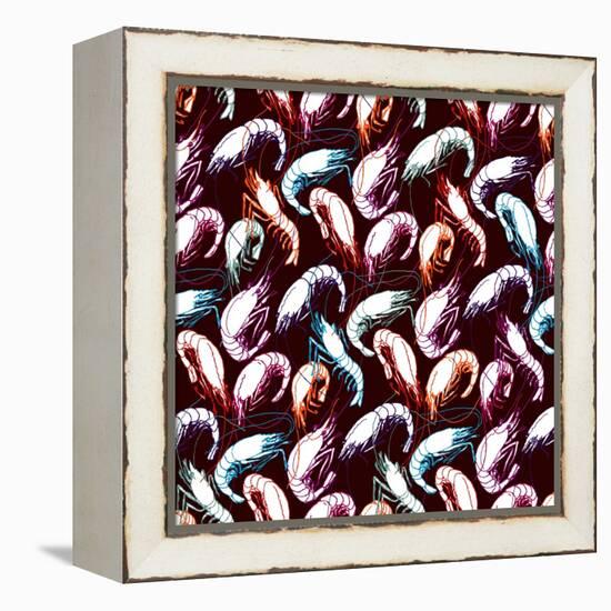 Shrimps-meganeura-Framed Stretched Canvas