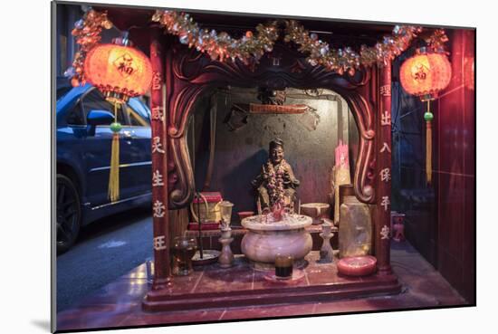 Shrine in Chinatown at night, Kuala Lumpur, Malaysia, Southeast Asia, Asia-Matthew Williams-Ellis-Mounted Photographic Print