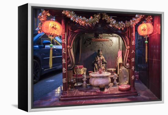 Shrine in Chinatown at night, Kuala Lumpur, Malaysia, Southeast Asia, Asia-Matthew Williams-Ellis-Framed Premier Image Canvas