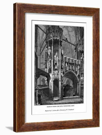 Shrine of Henry V, Westminster Abbey, 1843-J Jackson-Framed Giclee Print