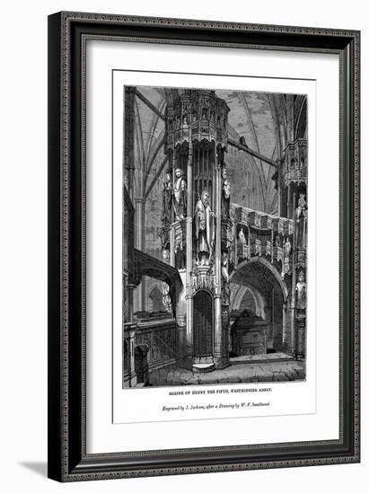 Shrine of Henry V, Westminster Abbey, 1843-J Jackson-Framed Giclee Print
