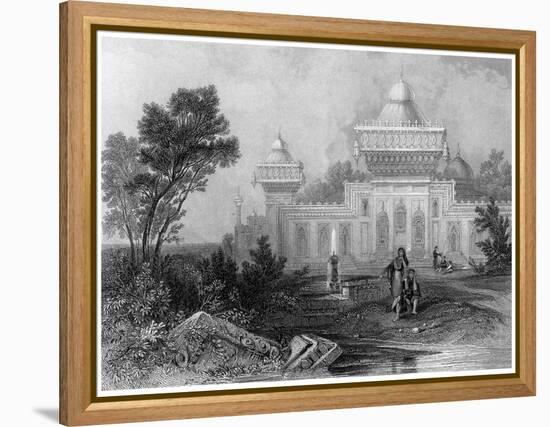 Shrine of Mohummed Kahn, Deeg-Finden-Framed Premier Image Canvas