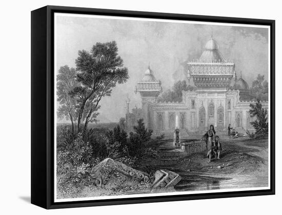 Shrine of Mohummed Kahn, Deeg-Finden-Framed Premier Image Canvas