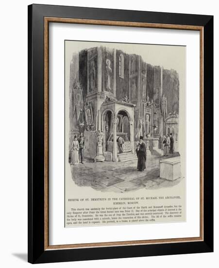 Shrine of St Demetrius in the Cathedral of St Michael the Archangel, Kremlin, Moscow-William 'Crimea' Simpson-Framed Giclee Print