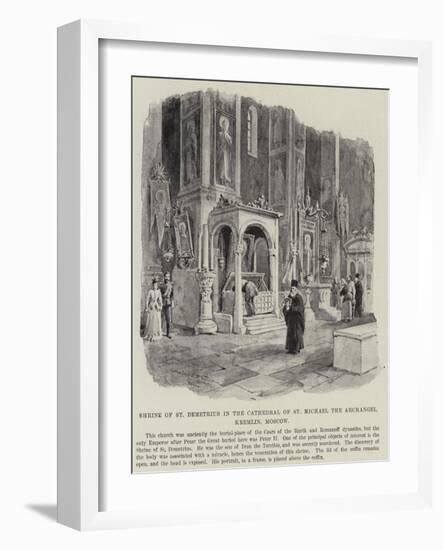Shrine of St Demetrius in the Cathedral of St Michael the Archangel, Kremlin, Moscow-William 'Crimea' Simpson-Framed Giclee Print